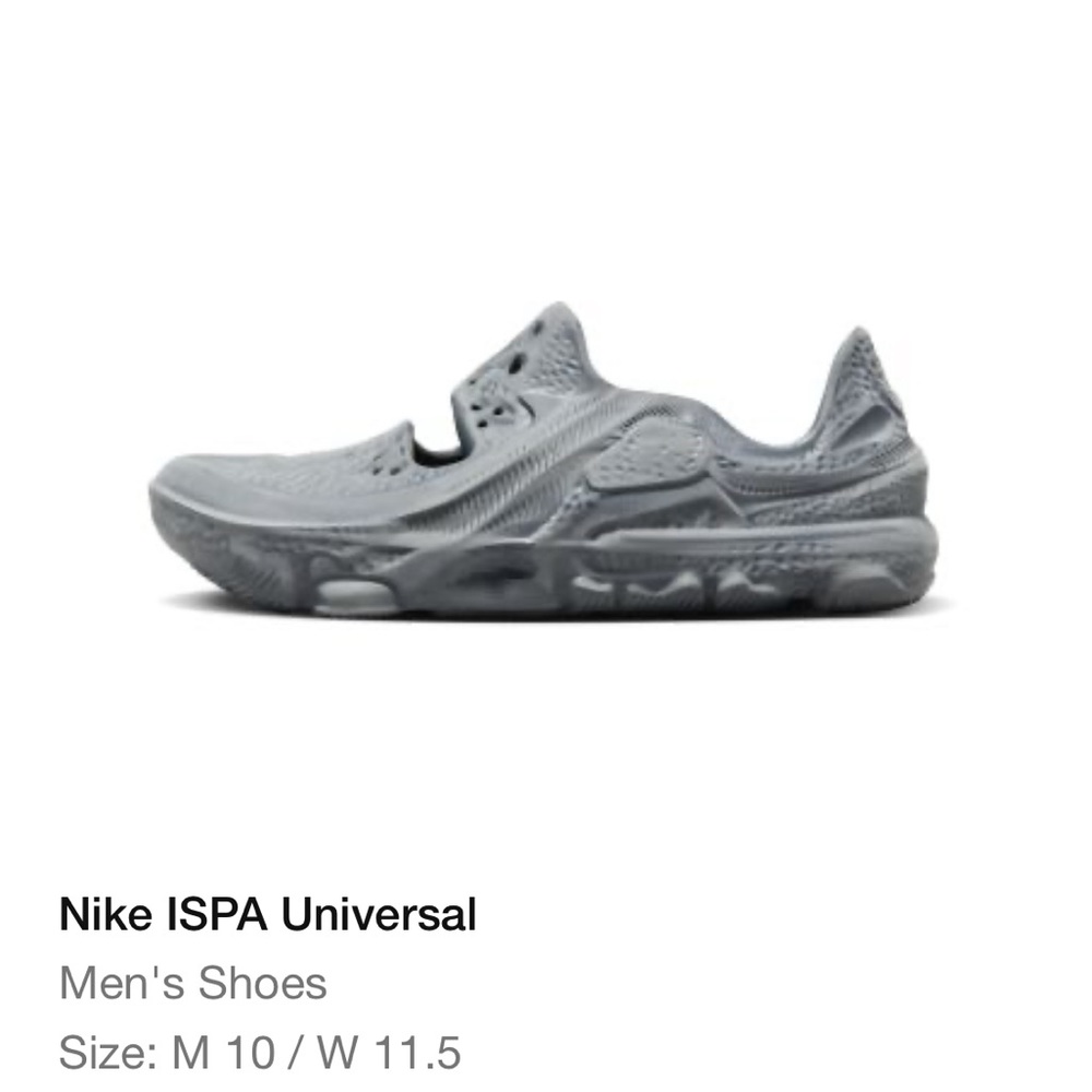 Nike ISPA Universal Mens Shoes size 10 grey